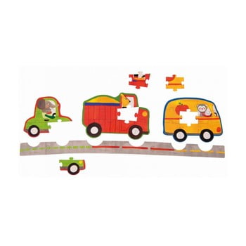 Puzzle pentru copii moulin roty „mașinuțe”