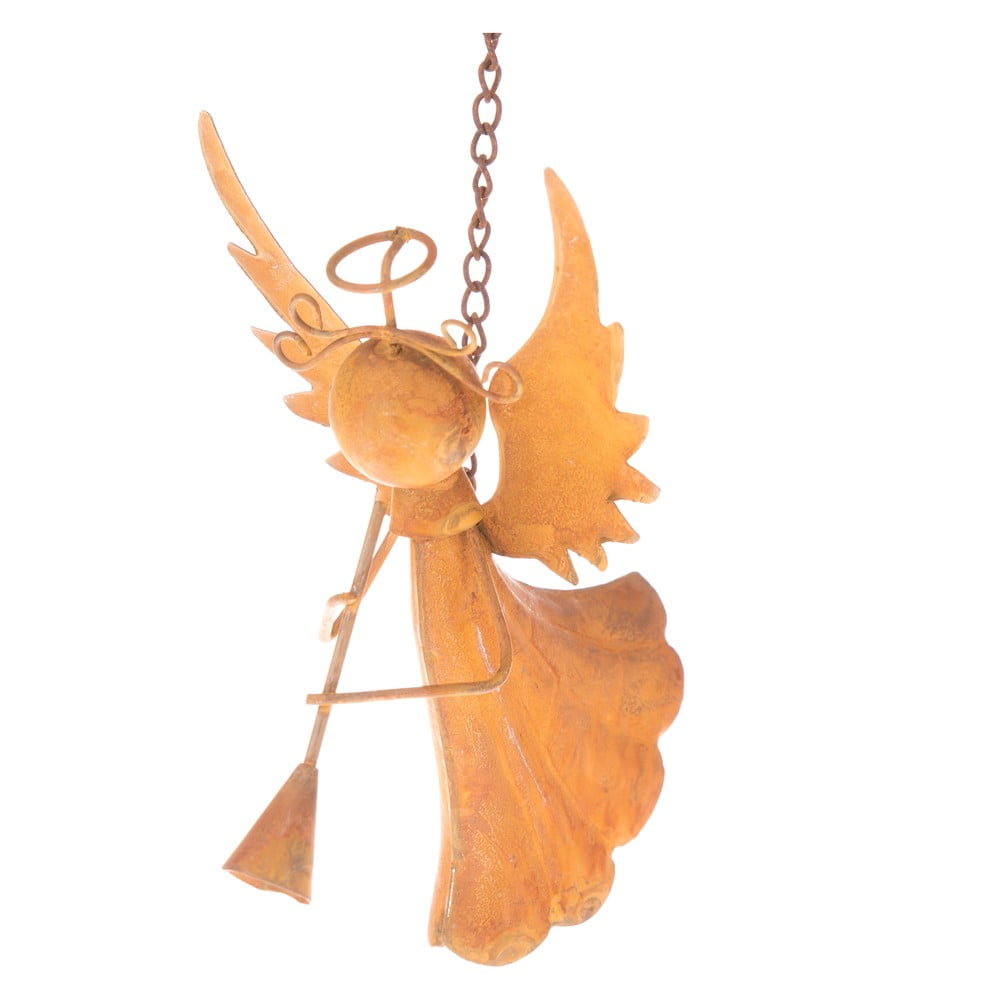 Înger metalic suspendat Dakls, înălțime 10,5 cm, portocaliu 105 pret redus
