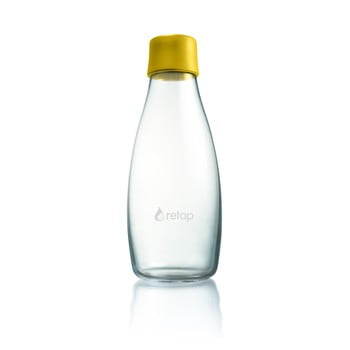 Sticlă retap, 500 ml, galben închis