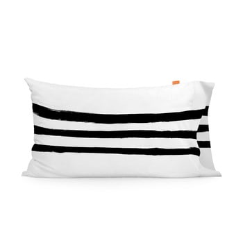 Set 2 fețe de pernă din bumbac blanc stripes, 50 x 75 cm