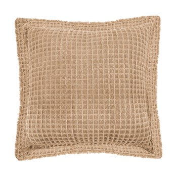 Pernă decorativă din bumbac tiseco home studio waffle, 45 x 45 cm, bej