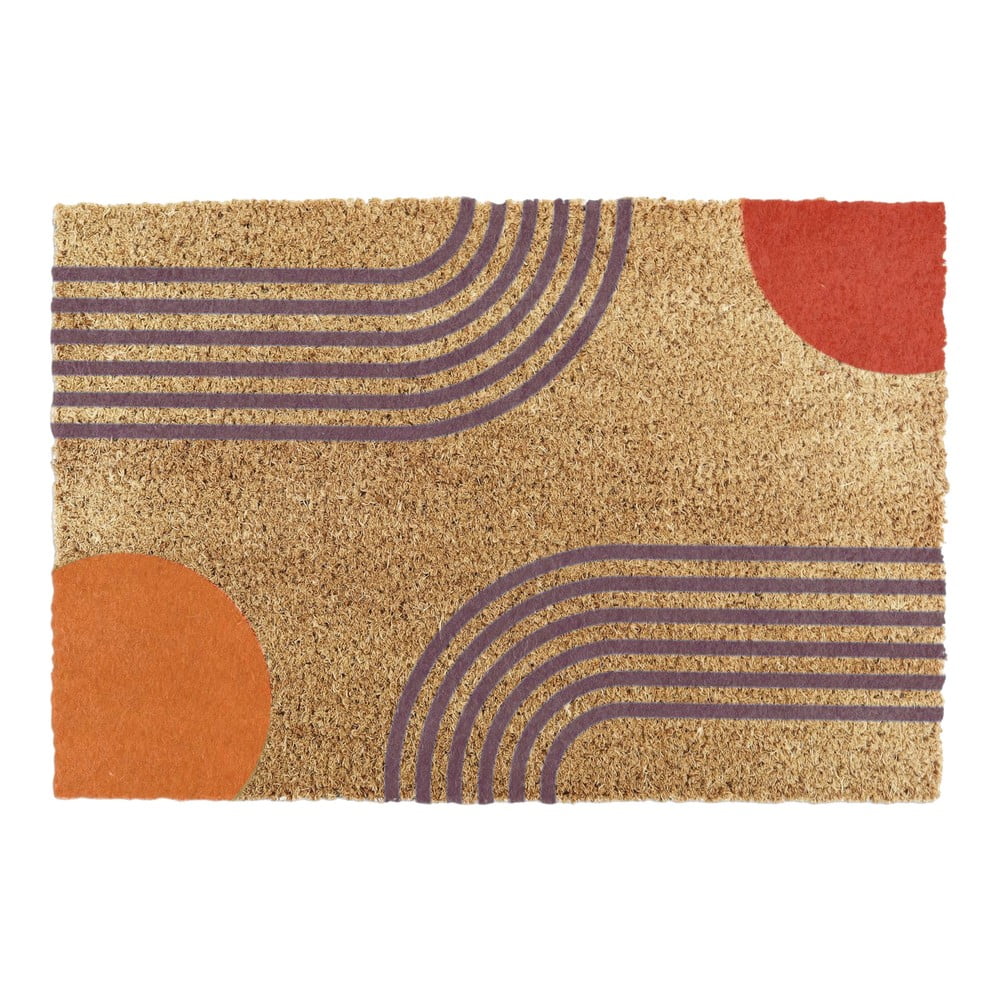 Covoraș de intrare din fibre de nucă de cocos 40x60 cm Colour Abstract – Artsy Doormats