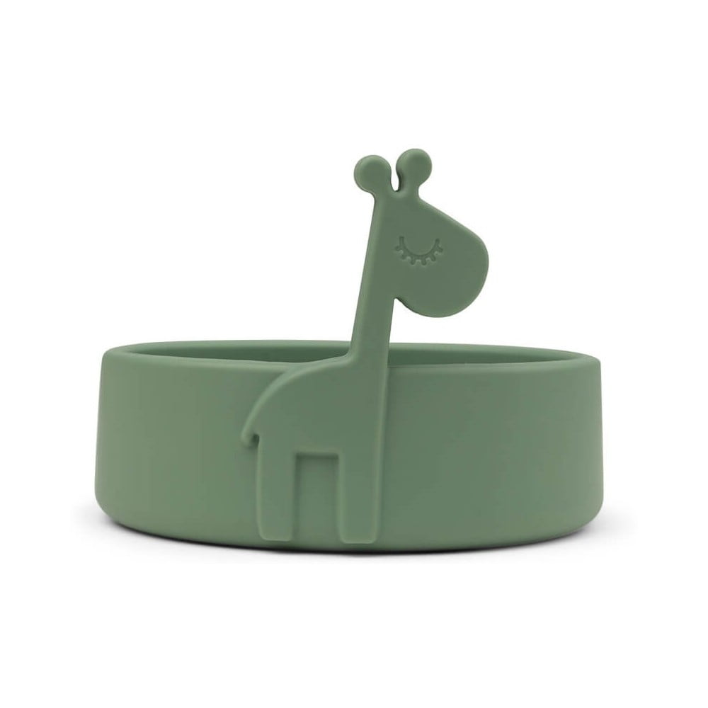  Bol pentru copii din silicon verde ø 11,5 cm Raffi - Done by Deer 