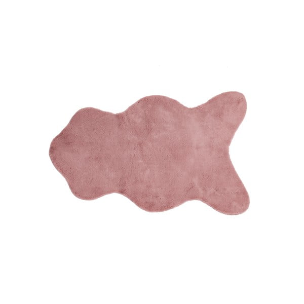 Blană artificială Tiseco Home Studio Rabbit, 60 x 90 cm, roz