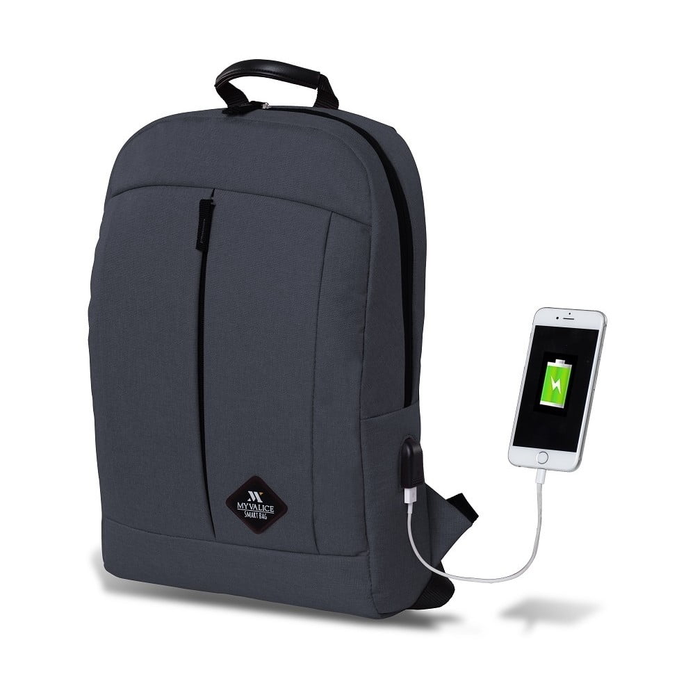 Rucsac cu port USB My Valice GALAXY Smart Bag, antracit bonami.ro