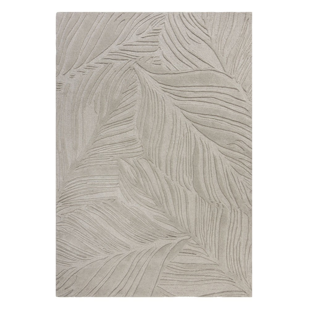 Poza Covor din lana Flair Rugs Lino Leaf, 120 x 170 cm, gri
