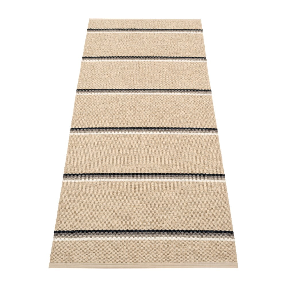 Covor tip traversă pentru interior și exterior bej 70x180 cm Olle Mud Beige – Pappelina