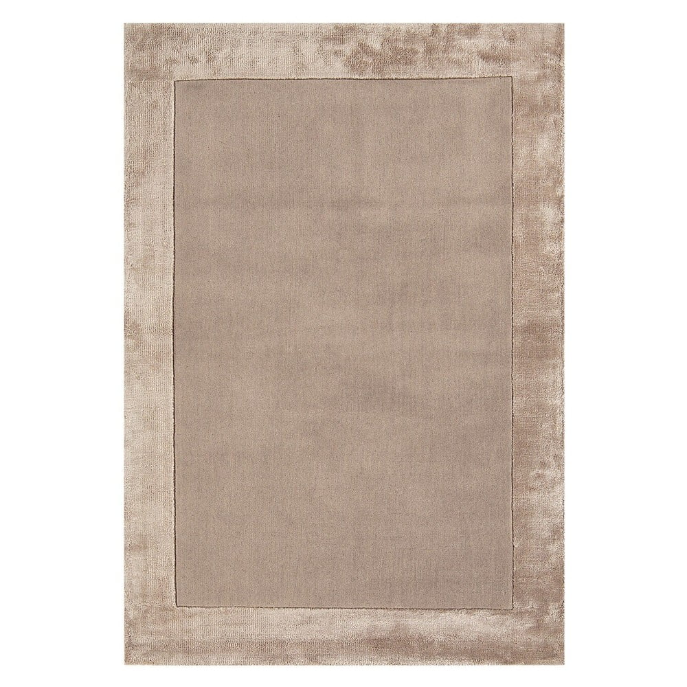 Covor maro deschis handmade din amestesc de lână 160x230 cm Ascot – Asiatic Carpets