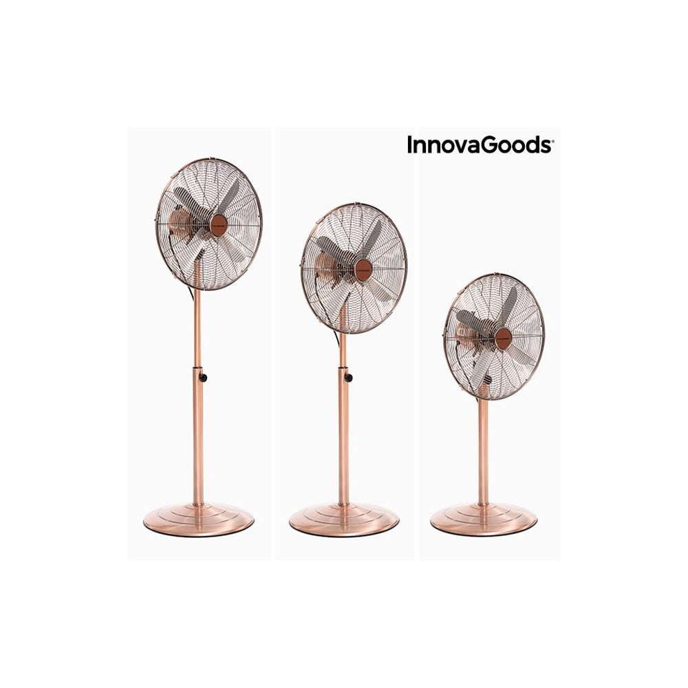 Ventilator reglabil innovagoods retro, arămiu