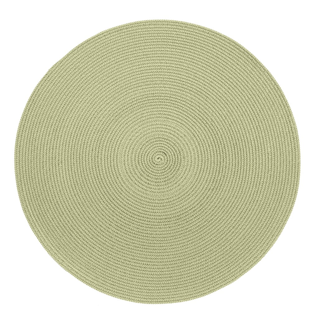 Suport rotund pentru farfurie Zic Zac Round Chambray, ø 38 cm, bej – verde bonami.ro imagine 2022