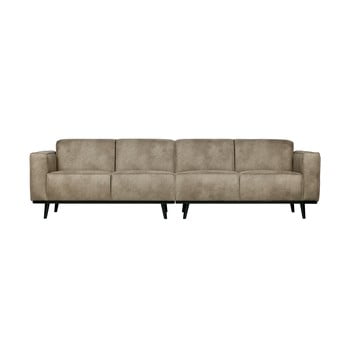 Canapea din piele artificială bepurehome statement, 280 cm, gri