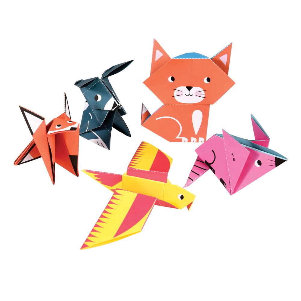 Puzzle-uri de hârtie Animals Origami – Rex London