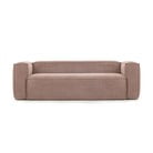 Canapea din reiat La Forma Blok, 210 cm, roz