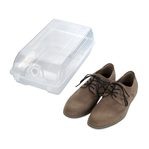 Cutie transparentă pentru depozitarea pantofilor Wenko Smart, lățime 21 cm