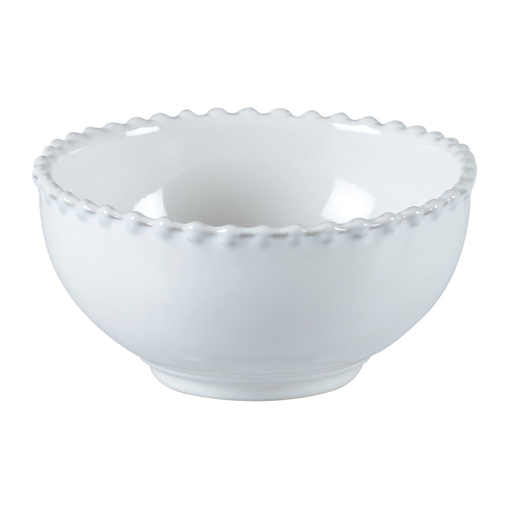 Bol din gresie ceramică Costa Nova Pearl, ⌀ 13 cm, alb ⌀ pret redus