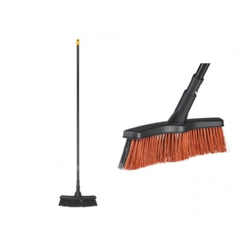 Mătură universală de grădină cu mâner fiskars solid, lățime 38 cm, negru