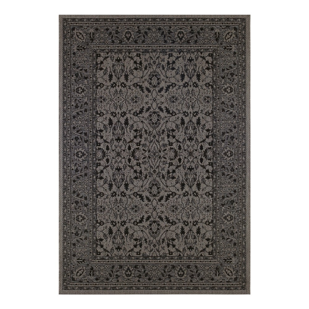 Covor de exterior NORTHRUGS Konya, 140 x 200 cm, negru - violet