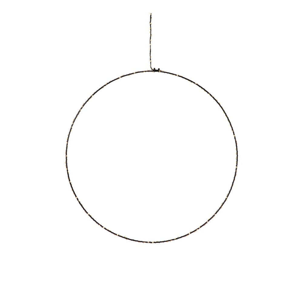 Decorațiune luminoasă suspendată de Crăciun Markslöjd Alpha Circle, înălțime 45 cm, negru bonami.ro