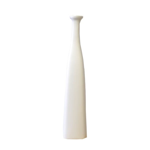 Vază din ceramică Rulina Persei, înălțime 42 cm, alb