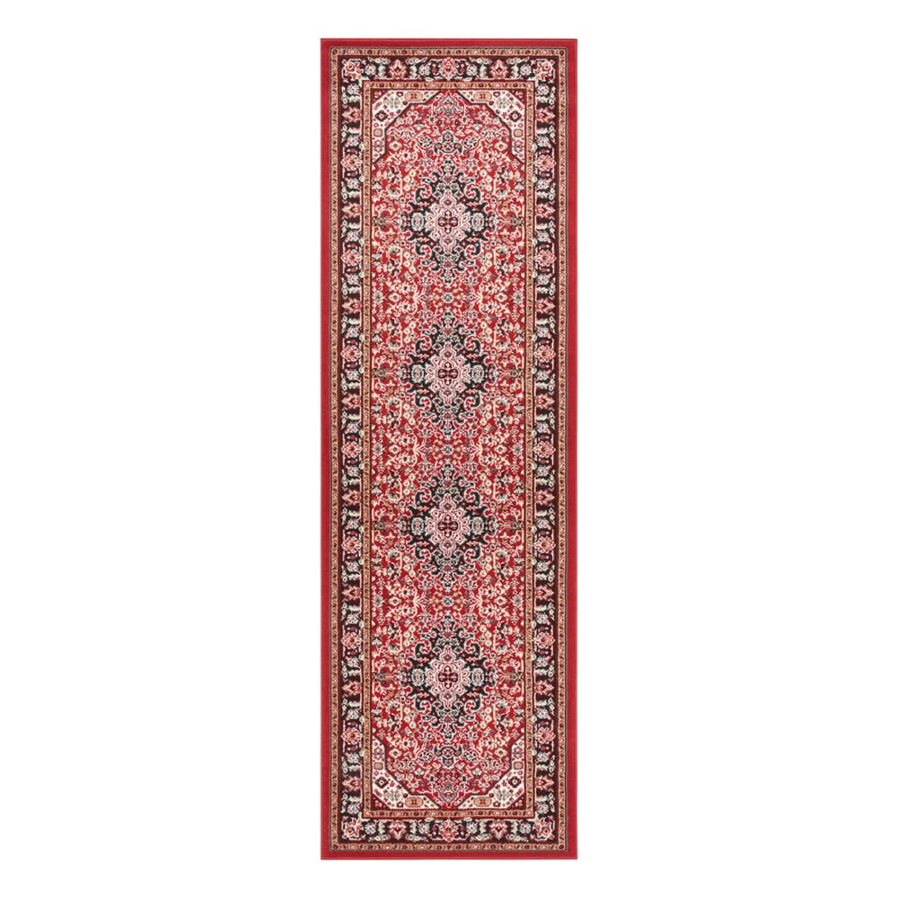 Covor Nouristan Skazar Isfahan, 80 x 250 cm, roșu