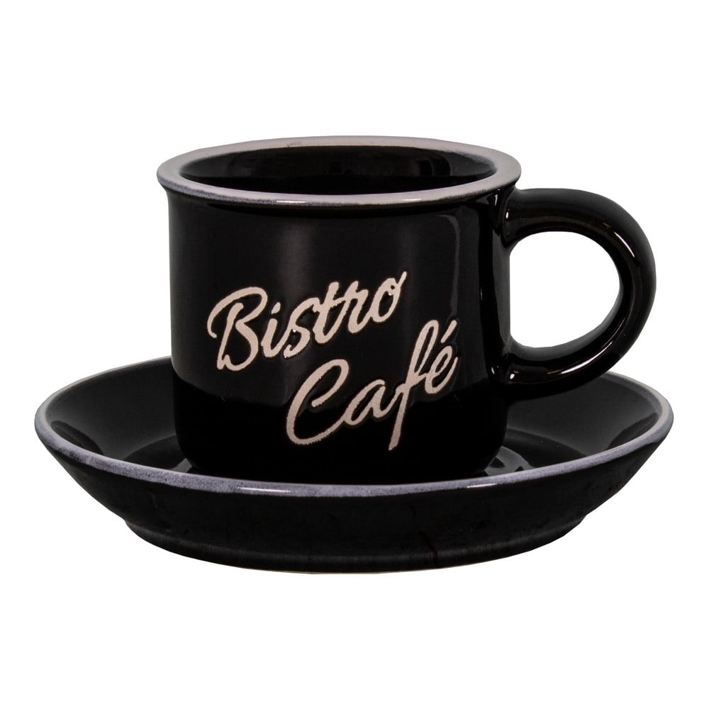 Poza Ceasca neagra pentru espresso din gresie Bistro CafÃ© a€“ Antic Line
