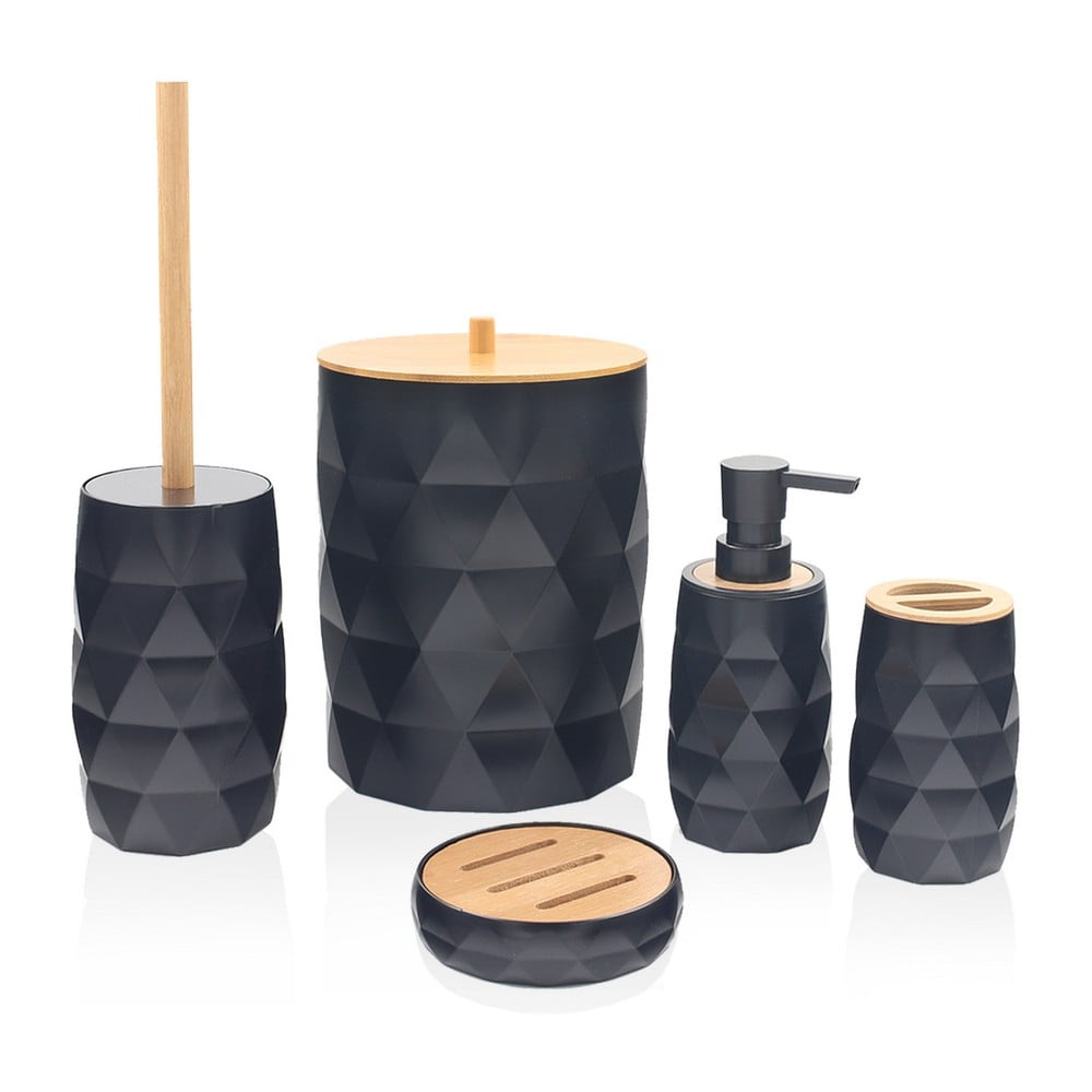  Set de accesorii de baie negru – Foutastic 