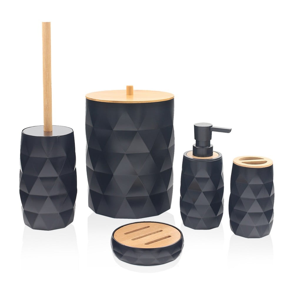 Set de accesorii de baie negru – foutastic