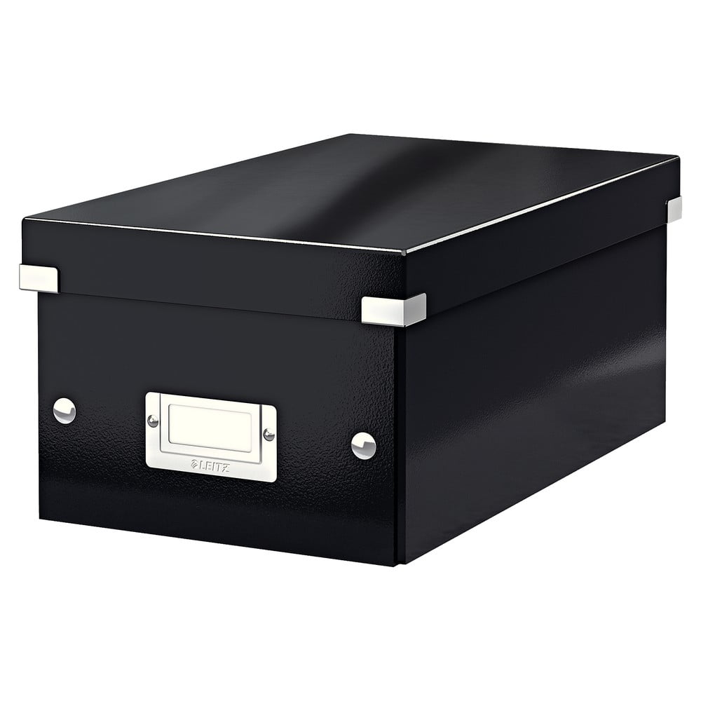  Cutie de depozitare din carton cu capac neagră Click&Store - Leitz 