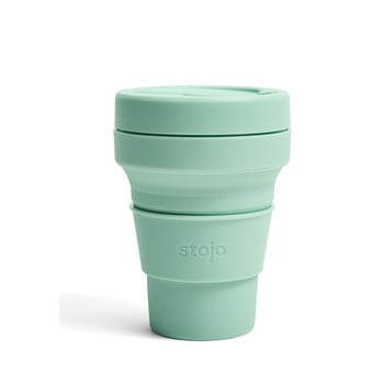 Cană pliabilă stojo pocket cup seafoam, 355 ml, verde