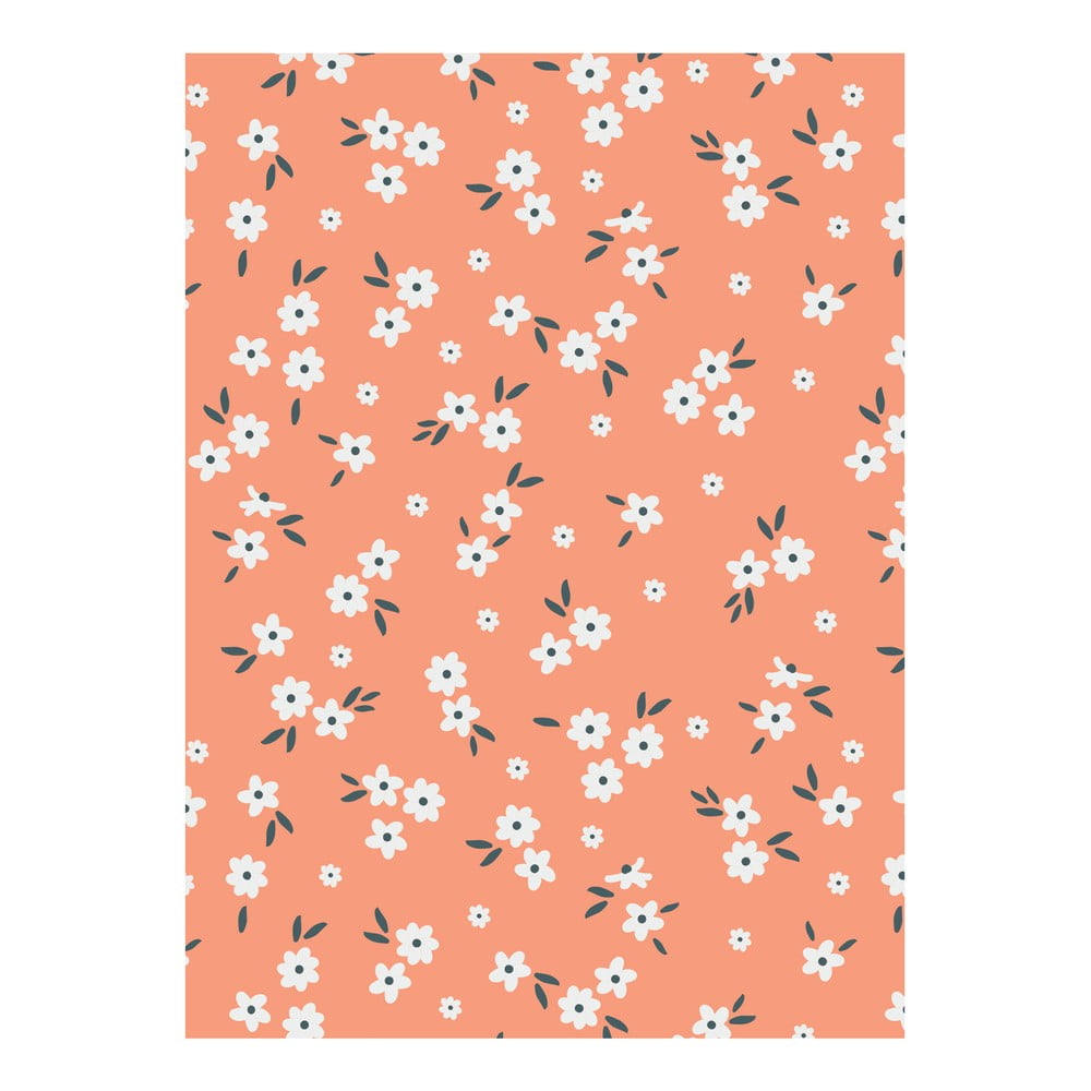 Hârtie de împachetat eleanor stuart No. 2 Floral, portocaliu bonami.ro