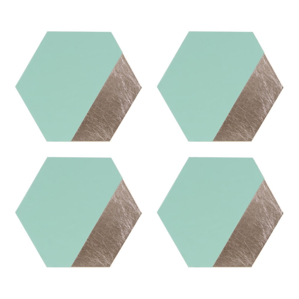  Suporturi pentru farfurii din piele artificială și carton 4 buc. 26x30 cm Geome – Premier Housewares 