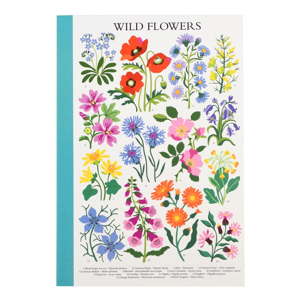  Carnețel 60 pagini A5 Wild Flowers – Rex London 