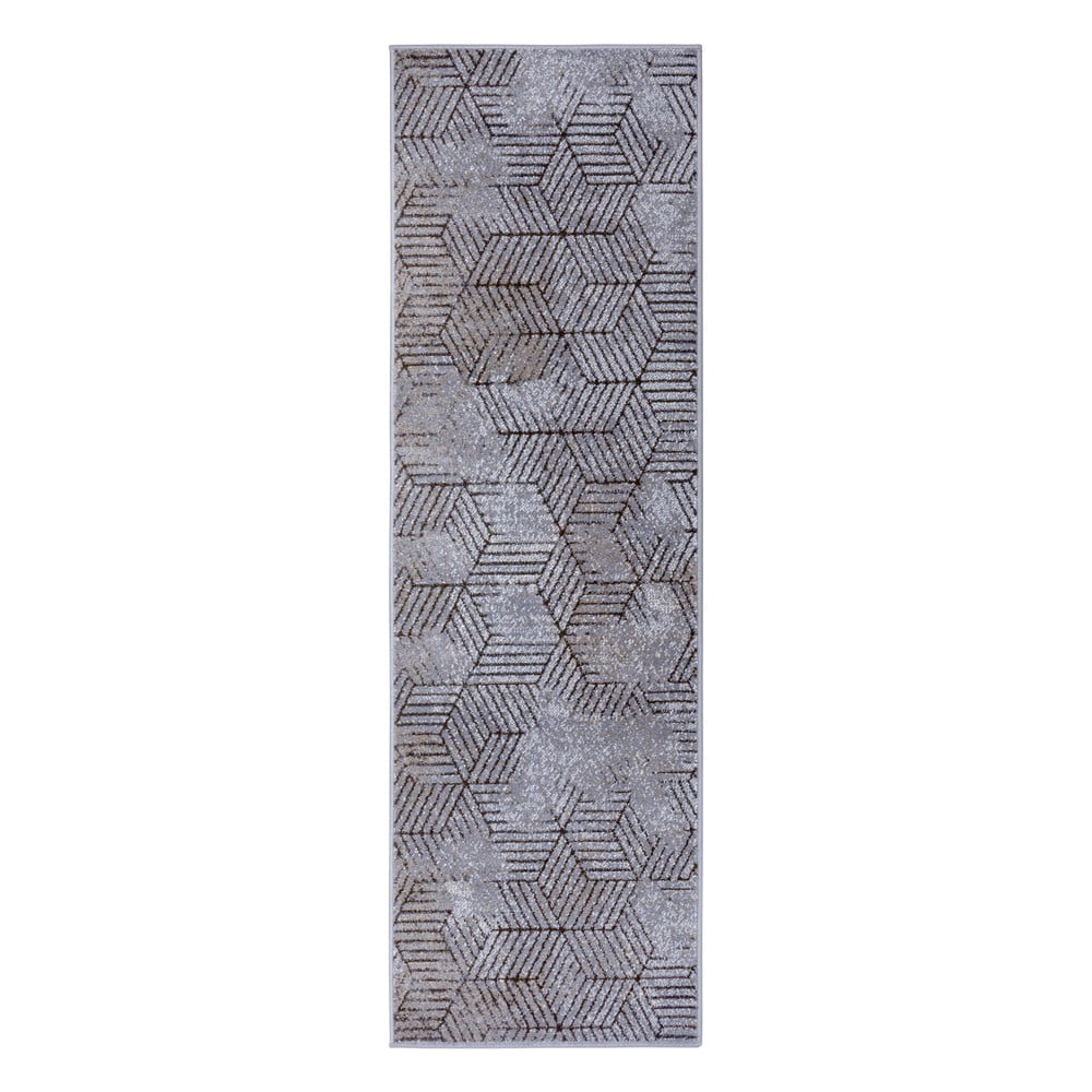 Covor tip traversă Hanse Home Lux Polygon, 70 x 200 cm, gri bonami.ro