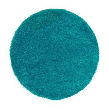 Covor rotund universal aqua liso, ø 100 cm, albastru