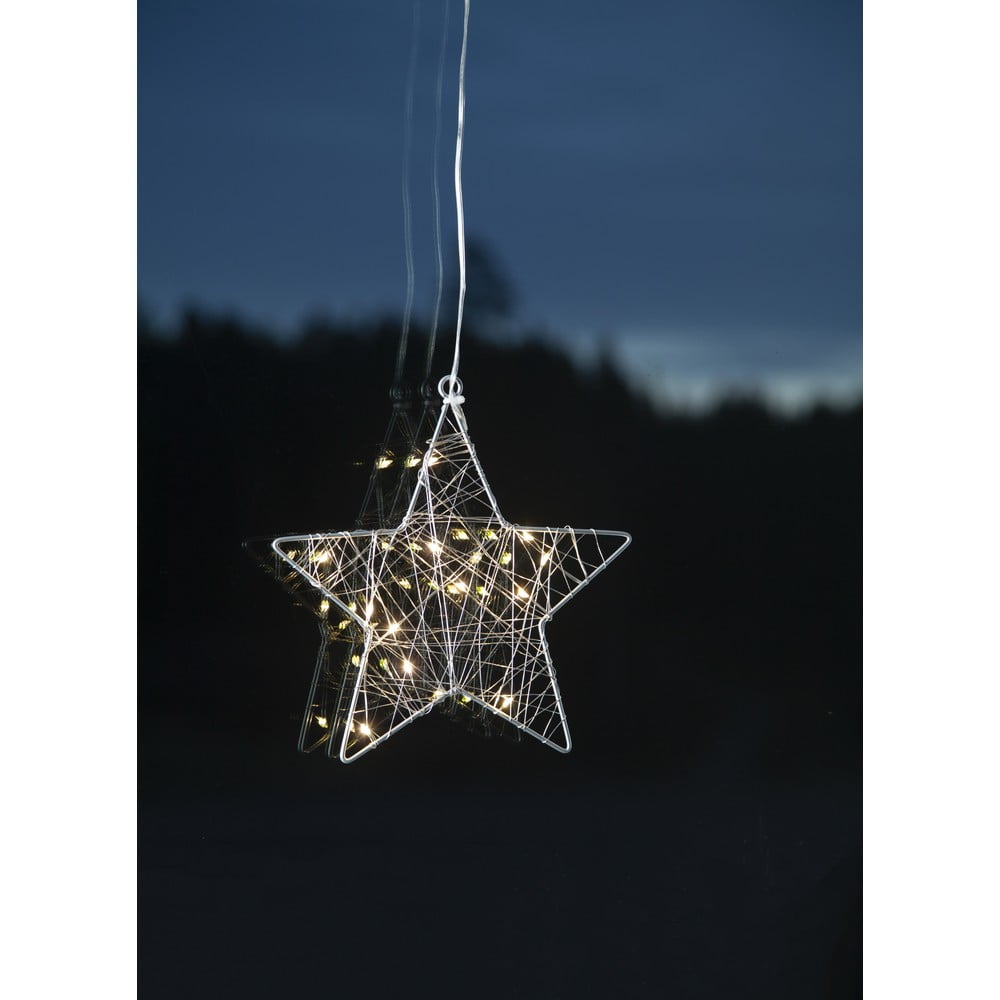 Poza Decoratiune luminoasa cu LED Star Trading Wiry Star, inaltime 21 cm