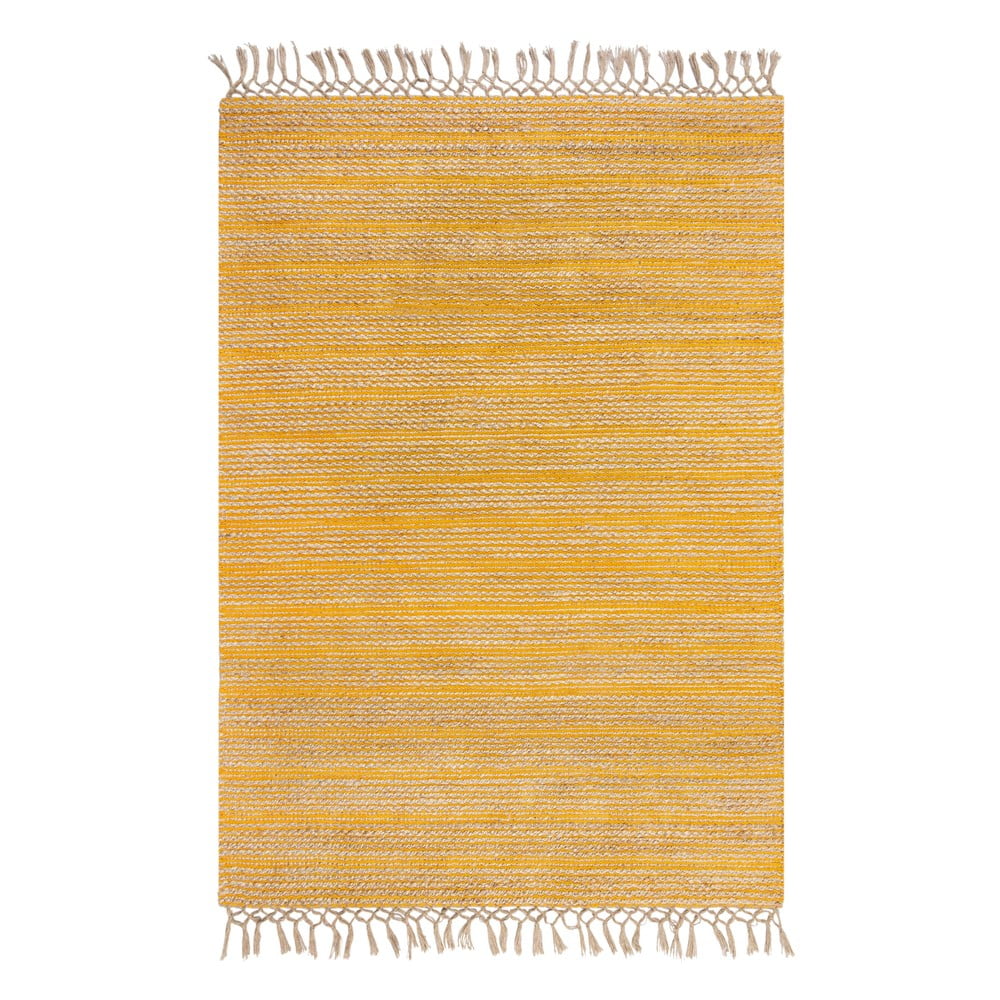 Covor din iută Flair Rugs Equinox, 120 x 170 cm, galben bonami.ro imagine 2022