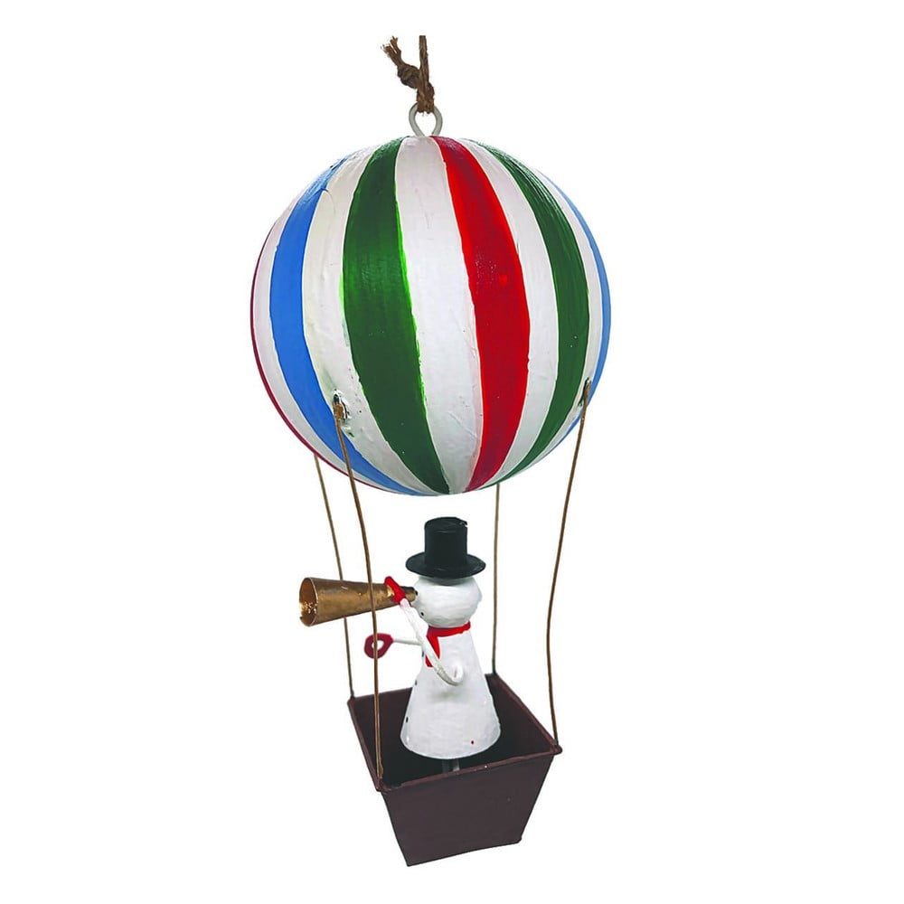 Decoratiune de agatat de Craciun Snowman in Airballoon - G-Bork