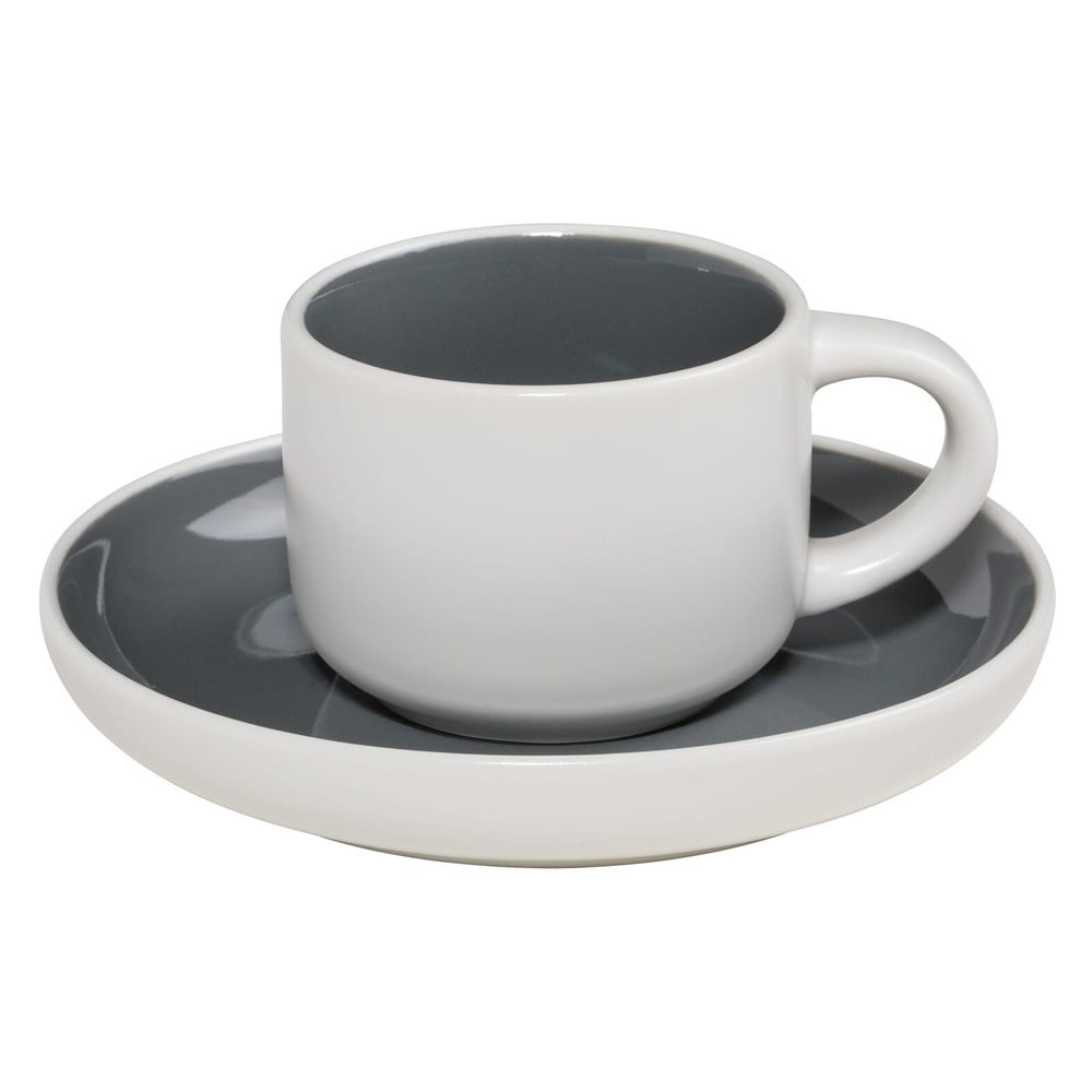 Ceașcă pentru espresso Maxwell & Williams Tint 100 ml, alb-gri antracit bonami.ro imagine 2022