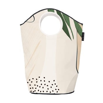 Coș depozitare butter kings abstract art, 60 l, bej