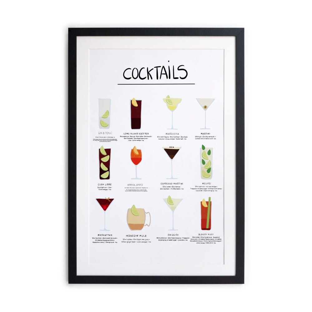 Tablou/poster înrămat Really Nice Things Cocktail, 65 x 45 cm bonami.ro