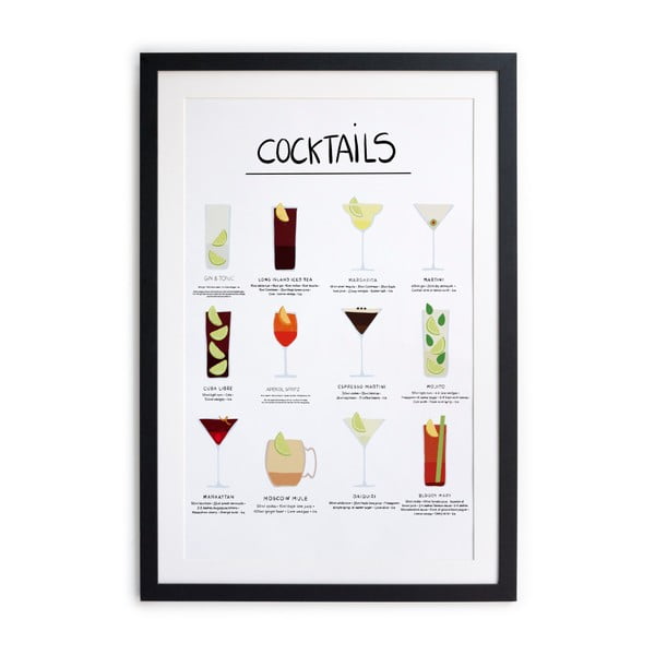Tablou/poster înrămat Really Nice Things Cocktail, 65 x 45 cm