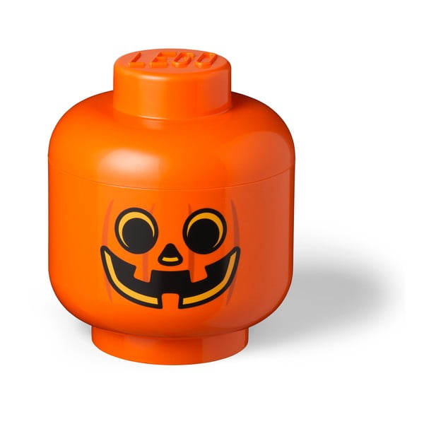 Cutie depozitare LEGO® Pumpkin Head L, portocaliu
