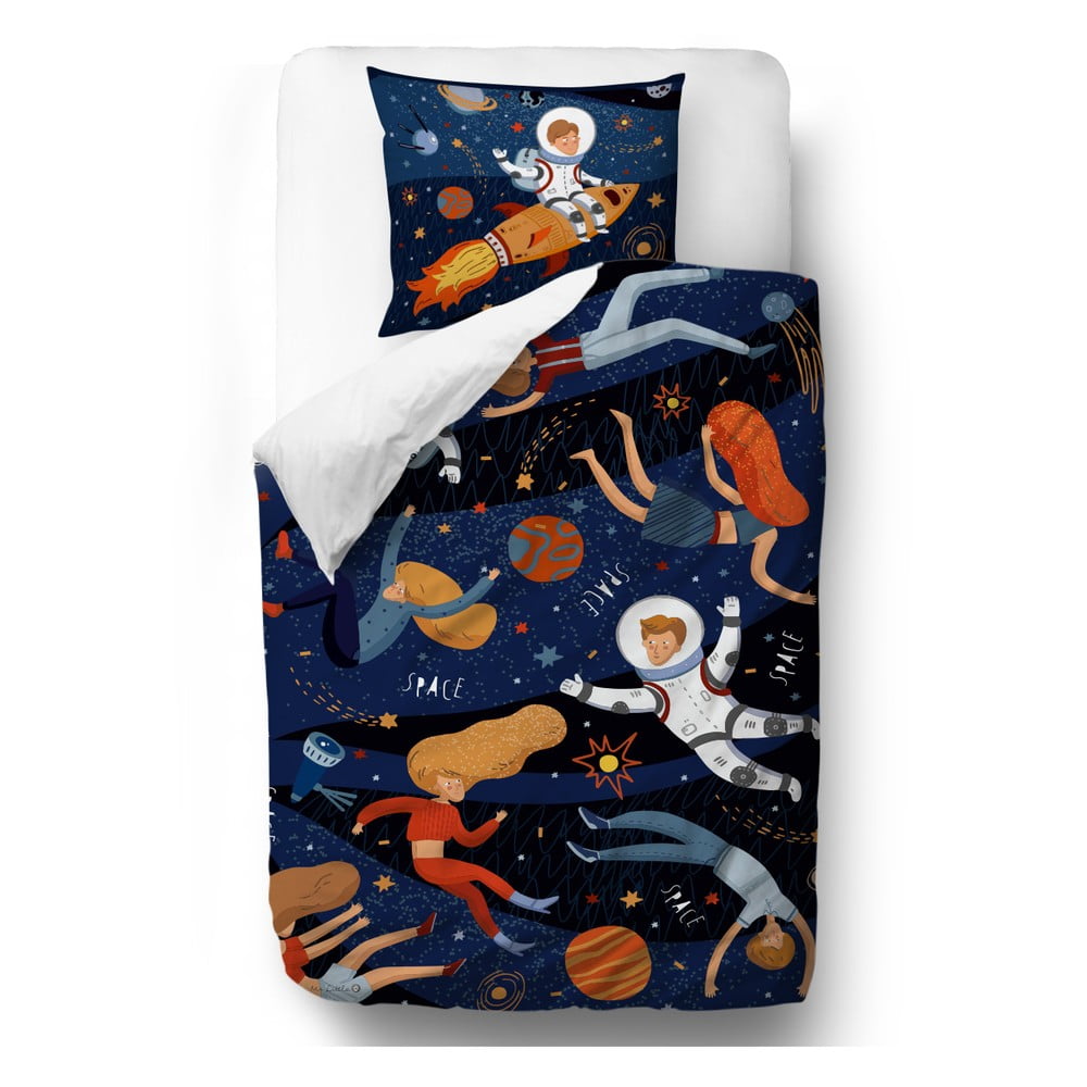 Lenjerie de pat din bumbac Mr. Little Fox Space Adventure, 140 x 200 cm bonami.ro imagine 2022