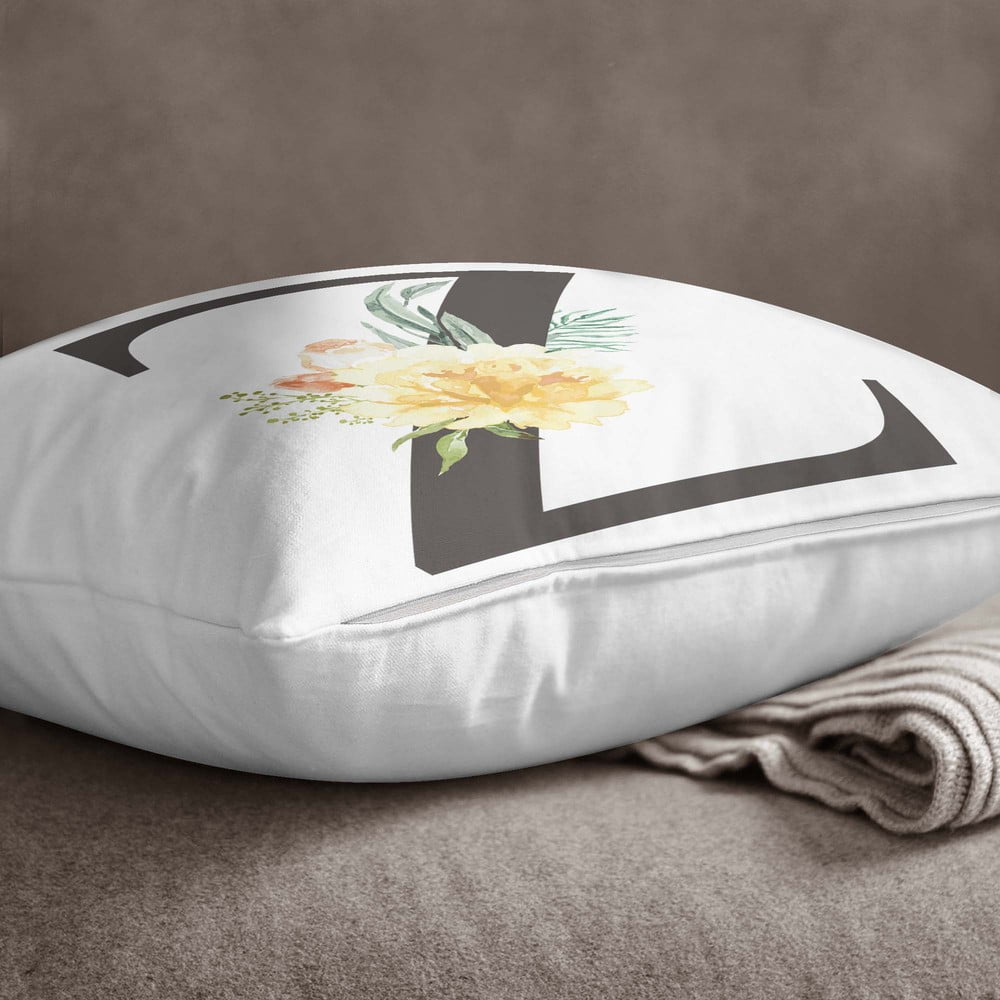 Față de pernă Minimalist Cushion Covers Floral Alphabet Z, 45 x 45 cm bonami.ro imagine noua