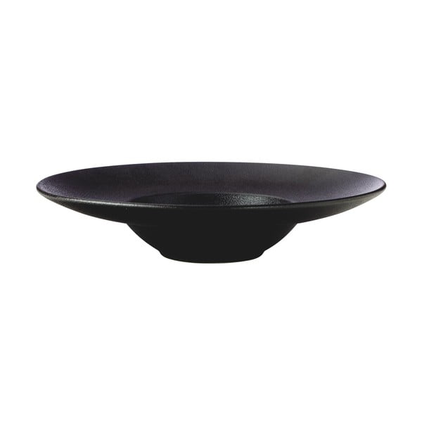 Farfurie adâncă din ceramică Maxwell & Williams Caviar, ø 28 cm, negru