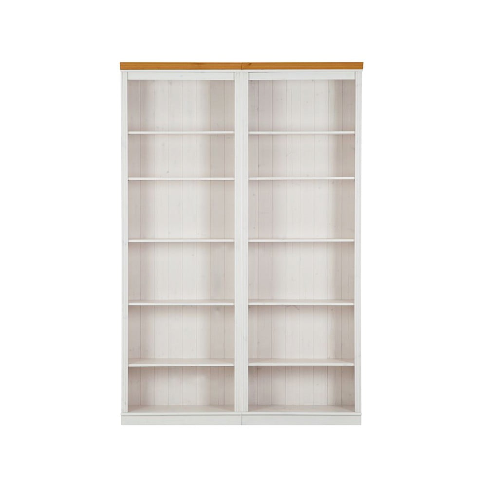 Bibliotecă albă din lemn de pin 148x223 cm Anita – Støraa