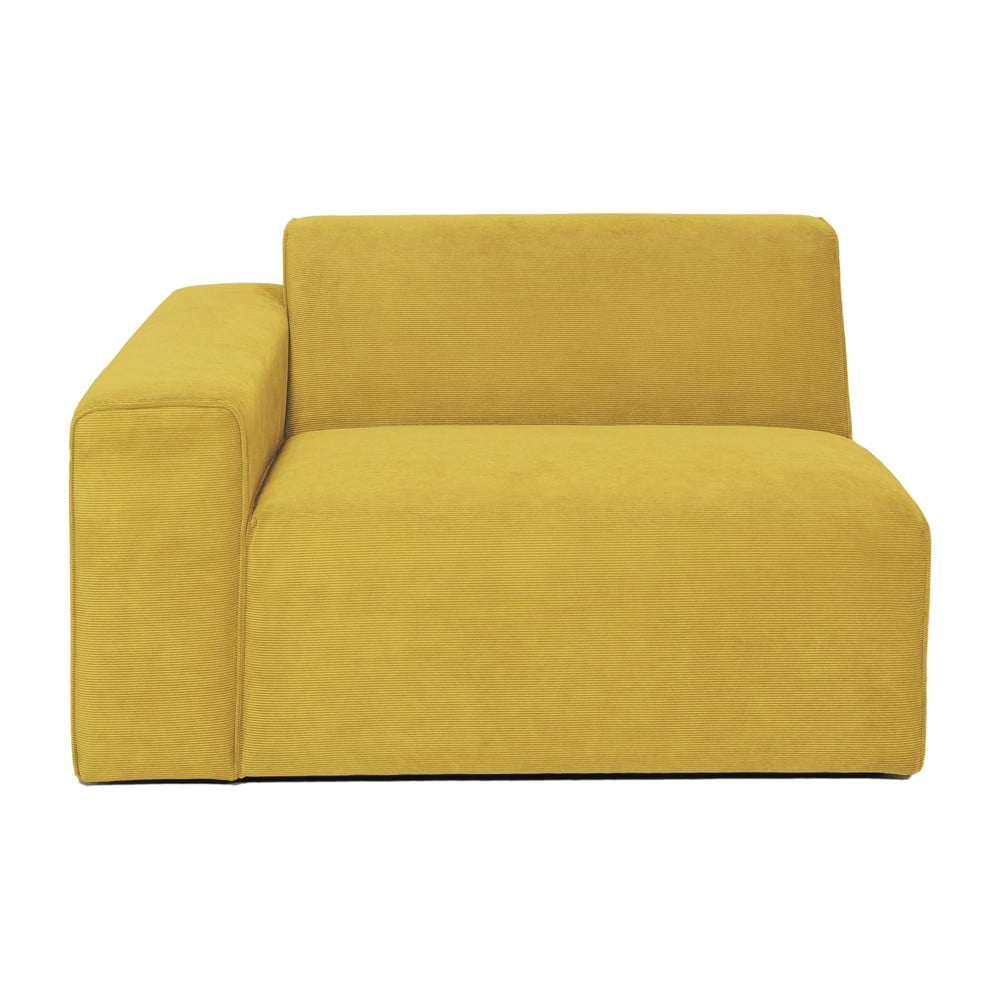 Modul cu tapițerie din reiat pentru canapea colț de stânga Scandic Sting, 124 cm, galben muștar bonami.ro imagine model 2022
