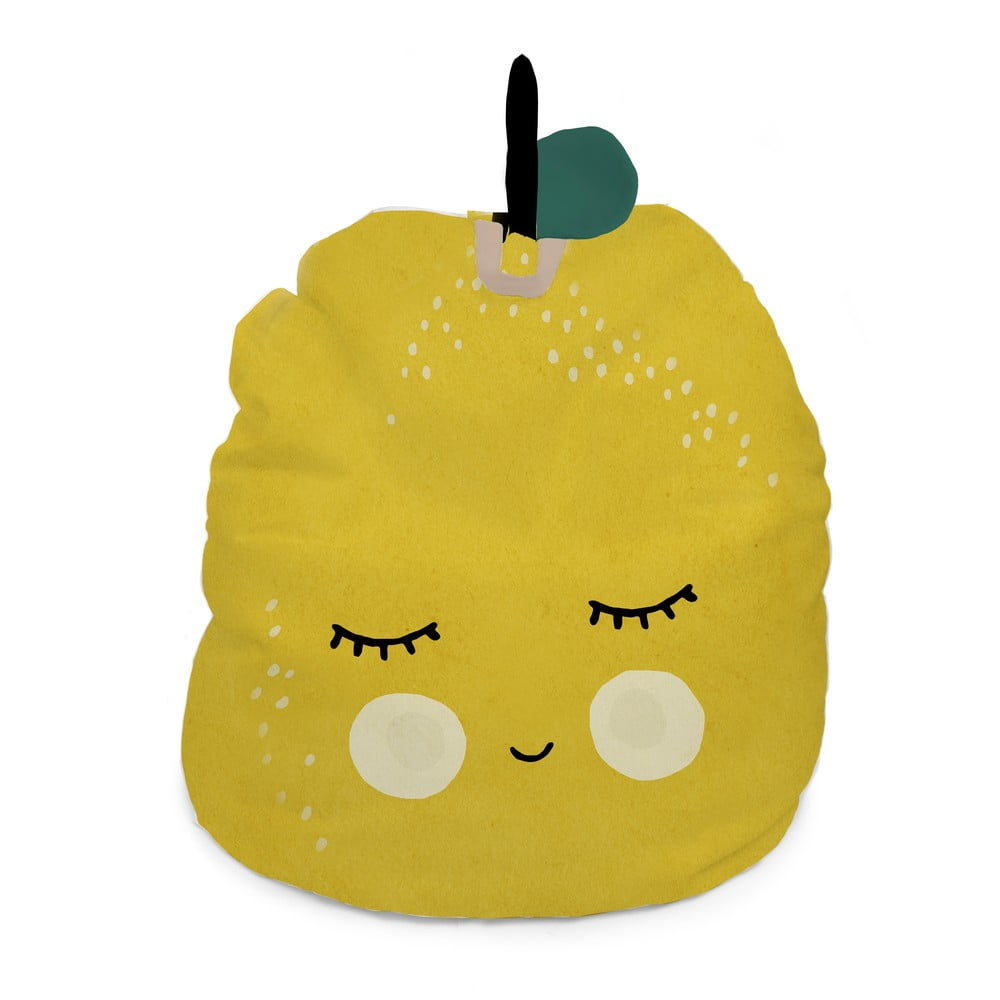 Bean bag galben pentru copii Lemon – Little Nice Things Bag imagine model 2022