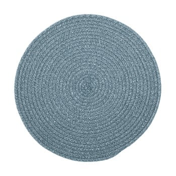 Suport pentru farfurie din amestec de bumbac tiseco home studio, ø 38 cm, albastru