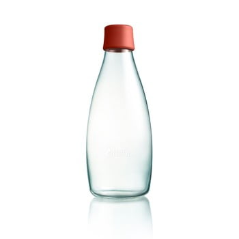Sticlă retap, 800 ml, portocaliu închis